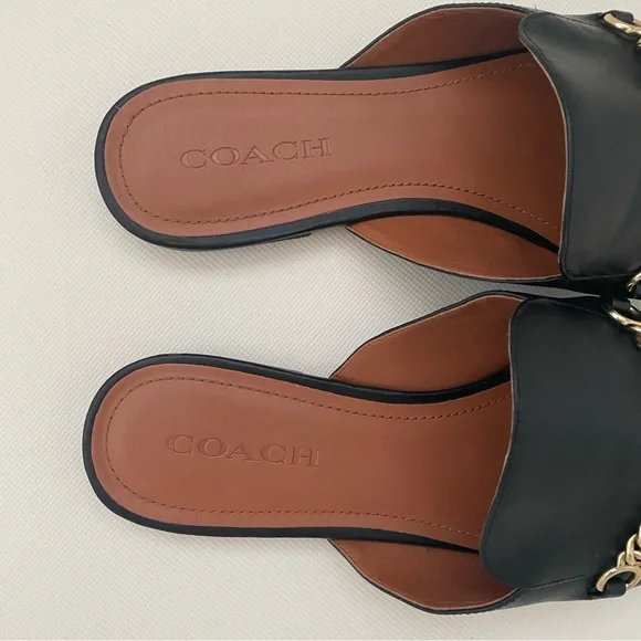 Coach Leather Sofi Mule Loafer - Picture 2 of 5